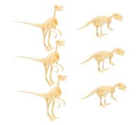 SOIMISS 6pcs DIY Dinosaur Skeleton Model Kit Educational Fossil Assembly for Boys Includes and Velociraptor Bones Hands Archaeology Playset for Creative Learning and Party Fun
