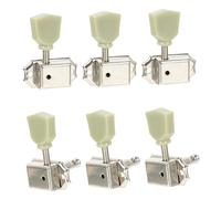 SOIMISS 6Pcs Durable Guitar Tuning Pegs Lr Silver Guitar String Turning Accessories for Enhanced Instrument Performance and Easy Installation