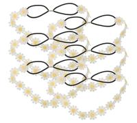 SOIMISS 6pcs Flower Headband Women Daisy Wreath Spring Party Headband Artificial Flower Band for Hawaiian Beach Wedding Bridal Party Decorations