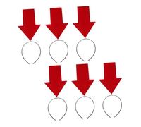 SOIMISS 6pcs Funny Arrow Headbands for Adults Lightweight Comfortable Hair Accessories for Halloween Birthday Themed Parties Photo Props