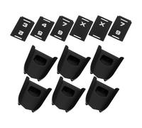 SOIMISS 6pcs Golf Head Number Sign Tags for Men Clear Visible Club Identification Fit Headcover Markers Elegant Design Portable Golf Accessories for Differentiation