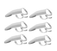 SOIMISS 6pcs Large Finger Pick Stainless Steel for Guitar Playing Accessories Stringed Instruments Finger Picks Banjo Plectrum