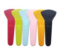 SOIMISS 6pcs Magnetic Scissor Cover Set Protective Sheaths for Kitchen Shears, Small Scissor Cases in Black, Green, Red, Blue, Pink and Orange, Magnetic Holder for Fridge Storage and Safety