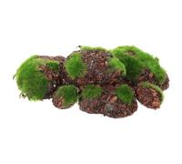 SOIMISS 6pcs Micro Landscape Adornments Realistic Mossy Stones for Aquarium Decoration Bonsai Display and Terrariums Faux Stone Balls for Nature Inspired DIY Projects