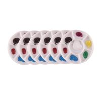 SOIMISS 6pcs Mini Paint Palette for Abs Miniature Pallet Model for Dollhouse Decor and Educational Craft Play Enhances Painting Skills and Narrative Thinking