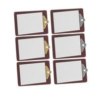 SOIMISS 6pcs Mini Tablet Decor Doll House School Supplies Miniature Doll Clipboard Mini House Writing Board Writing Board for Dollhouse Simulation Clipboard Paper