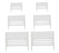 SOIMISS 6pcs Miniature Park Chairs Small Medium Large Sand Table Decor Lightweight Material Mini Furniture Ornament for Dollhouse Photo Scene Arrangement