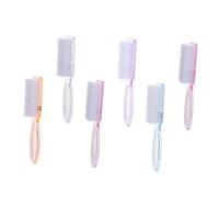 SOIMISS 6Pcs Nail Dust Brush Durable Fingernail Cleaning Brushes for Easy Nail Care and Maintenance for Hands and Feet Comfortable Grip Handle