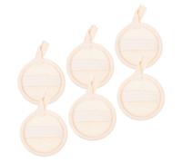 SOIMISS 6pcs Natural Loofah Face Exfoliating Pads for Women Men Gentle Body Washcloth and Makeup Remover Cloths Dead Skin Blackhead Cleanser Bath Shower Scrub for Radiant Smooth Skin