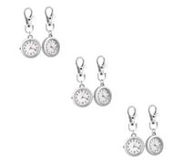 SOIMISS 6pcs Nurse Watches Luminous Pointer Pocket Watches for Women Men Keychain