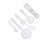 SOIMISS 6pcs Plastic Goniometer Medical Angle Ruler Spinal Finger Protractor for Accurate Joint Measurement and Physical Therapy Use