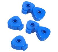 SOIMISS 6Pcs Plastic Quick Release Snare Drum Nuts 6-8Mm for Jazz Drum Accessories Universal Compatibility Blue