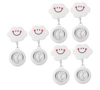 SOIMISS 6pcs Quality Nurse Pocket Watch Retractable Clip Fob Watch for Nursing Students