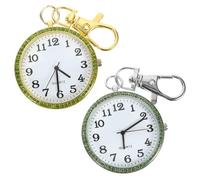 SOIMISS 6pcs Rhinestones Clip Pocket Watch Keychain for Boys and Girls Elegant Design Easy Readability for and Daily Use and Finish