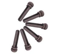 SOIMISS 6pcs Rosewood Guitar Bridge End Pins Set Acoustic Folk Guitar String Pegs Replacement Brown