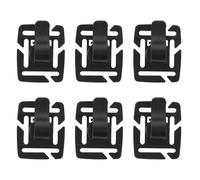 SOIMISS 6pcs Rotatable Hydration Tube Clips for Backpack Quick Attach Water Bladder Hose Clamp with Precise Tube Control Black Drink Pipe Holders for Hiking Cycling Outdoor Gear