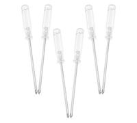 SOIMISS 6pcs Screwdriver Transparent Crystal Cross Head Precision Repair Tools Portable Handheld Kit for DIY Home Office and Workshop Use