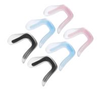 SOIMISS 6pcs Silicone Nose Pads for Eyeglasses U Shaped Anti-Slip Soft Cushions Comfortable Nose Bridge Replacement Kit with Stylish Design for Spectacles