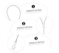 SOIMISS 6pcs Stainless Steel Gate Latch Cable Pull Cords Gate Pull Strings for Fence Security Household Doors and Barns Rust-Resistant Safety Accessory