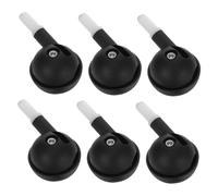 SOIMISS 6PCS Stroller Wheels Silent Swivel Replacement Front Back Wear-Resistant Casters with Straight Plugin Socket for Pram Accessories