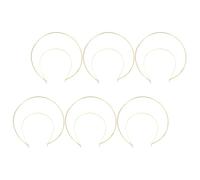 SOIMISS 6Pcs Thin Metal Crown Headbands DIY Gold Angel for Women’S Festive and Wedding Events