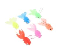 SOIMISS 6Pcs Tpr Goldfish Models Lifelike Aquarium Ornaments for Fish Tank Decor Educational Props Smooth Edges for and Imagination Development