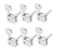 SOIMISS 6pcs Vintage Guitar Tuning Pegs Semi-closed Machine Heads for Electric Guitar Right Side 1 4 1 Configuration Acoustic and Classical Tuners