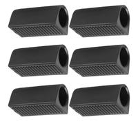SOIMISS 6pcs Wheelchair Rear Anti-tip Stabilizer Thickened Plastic Frame Bushing and Shock Absorbing Tipping Guard Cap, Black Anti-tip Attachment for Mobility Chairs Providing Impact
