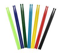 SOIMISS 7 Pairs 5a Nylon Drumsticks for Home School Drum Practice with Non-skid Grip and Balanced Weight