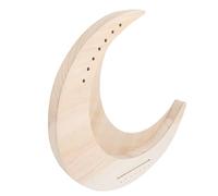 SOIMISS 7 String Crescent Lyre Harp String Wooden Musical Instrument DIY Unfinished Design for Painting Sound for Adults Music Lovers