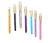 SOIMISS 7Pcs Nose Deep Clean Brush for Face Cleaning Gentle Facial Tools White Pink Yellow Blue Black Light Purple Dark Purple for Removing Dirt Sebum Blackheads and Makeup Residue