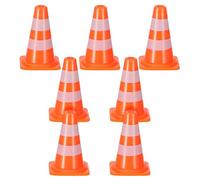 SOIMISS 7pcs Roadblock Lightweight Traffic Cones for DIY Simulation Traffic Signs for Imaginative Play Early Education for Indoor Outdoor Use