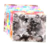 SOIMISS 7pcs Tie Dye Heat Transfer Film DIY Supplies Vibrant Pattern Vinyl for Shirts Shoes Caps Durable Colorfast Craft Use