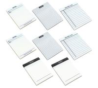 SOIMISS 8 Books Compact Memo Pads Self-adhesive Notes 3.73x2.75x0.39in Simple Design Leave No Traces Reusable Portable Memo Pads for Office and Home Use
