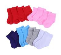 SOIMISS 8 Pairs Doll Socks Ornaments of Decorative Cloth Socks for Dolls Washable and Reusable for Dollhouses and Playhouse Decor for DIY Crafting and Activities