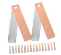 SOIMISS 8 pairs Zinc Copper Anode for Fruit Battery Science Experiment Stable for Electroplating DIY Primary Battery Materials Educational Science Project Kit