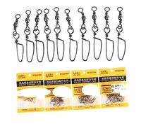 SOIMISS 80Pcs Fishing Swivel Connectors High Strength Rolling Snap for Saltwater Trolling Durable Fishing Accessories Smooth Connectors Optimal for Offshore Fishing