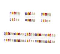 SOIMISS 80pcs Japanese Style Blessing Bag Omamori Amulet Charm for Health Fortune Mixed Style Luck Bag for Friends Family