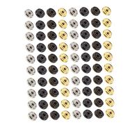 SOIMISS 80pcs Metal Snap Fasteners Kit for Sewing Garments Durable Invisible Press Studs Colors Compact DIY Hand Sewing Buttons for Delicate Fabric Projects