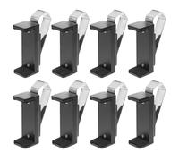 SOIMISS 8pcs Adjustable Garage Door Opener Remote Clips for Car Visor Black Universal Holder Bracket for Remotes 1.7-2.6 Inch for Vehicle Interior