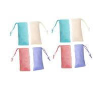 SOIMISS 8pcs Bath Foaming Bag Drawstring Mesh Soap Holder Bag for Bar Soap Exfoliating for Shower Use and Easy Drying
