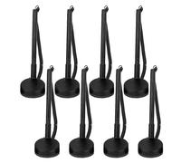 SOIMISS 8pcs Black Reception Desk Secure Pens with Adhesive Base and Chain for Office Signing Guest Sign Pens for Business Counters Professional Handwriting
