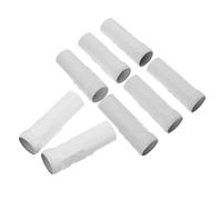 SOIMISS 8pcs Candle Socket Sleeves for Ceiling Lamps Crystal Chandelier Bulb Covers with Drip Tear Texture Easy Install Candelabra Base Lamp Tube Protectors Vintage Style Lighting Parts