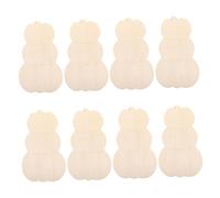 SOIMISS 8pcs DIY Wooden Pumpkin Cutouts Stacked Fall Decor for Halloween Thanksgiving Party Unfinished Natural Wood Slices for Crafts Painting Family Activity