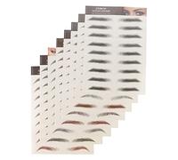 SOIMISS 8Pcs Fake Eyebrow Stickers Hair Like Grooming Stickers for Sparse Brows Easy Use Brow Shaping Decals for Makeup Lovers and Beauty Bloggers