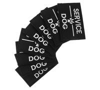 SOIMISS 8pcs Harness Patches Vest Service Animal Patch Small Working Dog Training Gear Black