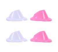 SOIMISS 8pcs Nail Polish Display Rack Nail Art Display Rack Non-slip Silicone Base to Prevent Spills Portable Manicure Helper Tool for DIY Manicures Salon