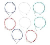 SOIMISS 8Pcs Phono Cartridge Replacement Leads 350Mm Turntable Audio Headshell Wires Vinyl Phonograph Cables with Red White Blue Green Color for Record Player Use