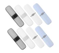 SOIMISS 8pcs Portable Toothbrush Case PP Material Travel Toothbrush Holder with Detachable Small Toothpaste Container for Camping Business Trips Hygiene