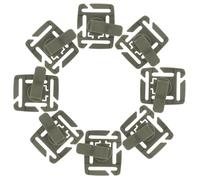 SOIMISS 8pcs Rotatable Hydration Tube Clips for Backpack - Military Green Water Bladder Hose Clamp - Outdoor Hiking Camping Water Hose Clip Holder Accessory